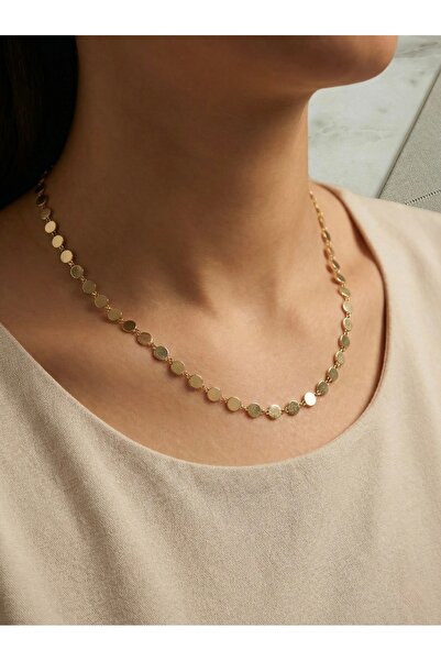 moimaaksesuar VIP Özel Seri Gold Madalyon Zincir Kolye