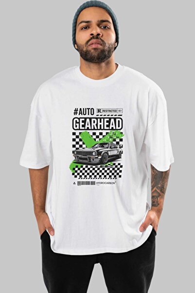 Ankhises سلسلة سيارات (65) تي شيرت أمامي مطبوع قصة فضفاضة للرجال والنساء من ا...