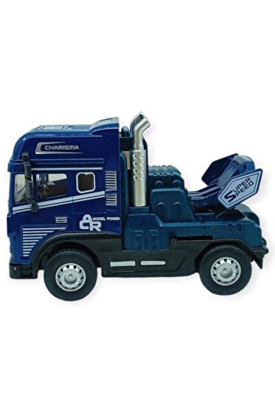 Lisinya Metal Tır 1:24 - Sesli Işıklı Tır 13 cm - Lacivert (Lisinya)