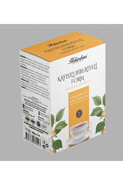 tan organik Apricot rosemary sandalwood gum tea 45-piece filter bag