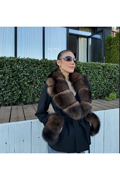 LE EASY Kaşmir kürk kaban