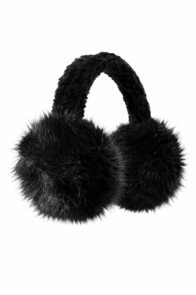 Beksy Accessory Kadın Peluş Kulaklık – Kışlık Yumuşak Kulak Koruyucu (Siyah /...