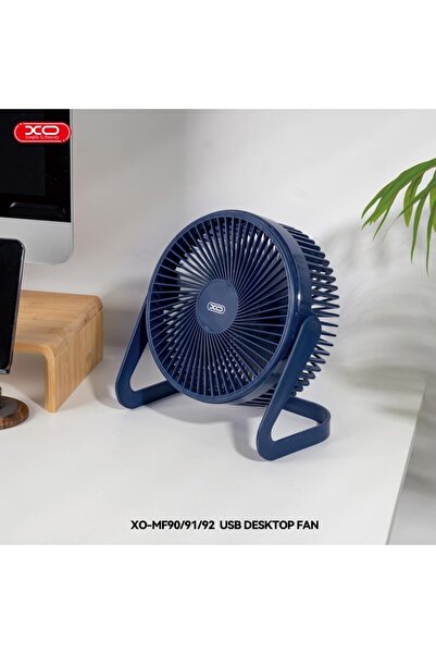 Xo MF92 USB Masaüstü Fan – Büyük Boy Taşınabilir Kişisel Soğutucu, 3 Hız Ayarlı
