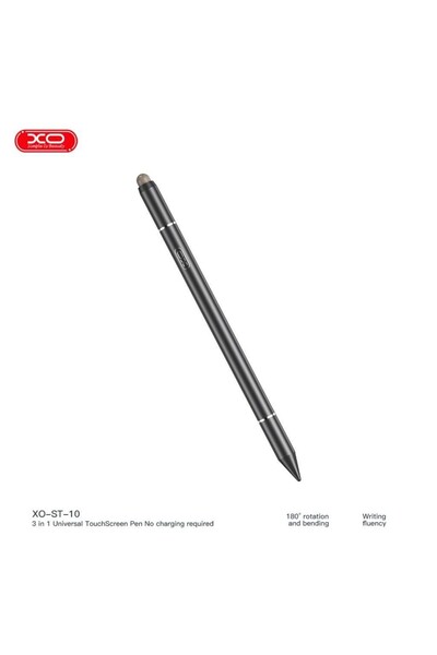 Xo ST-010 3 in 1 Universal Dokunmatik Ekran Kalemi - Pil Gerektirmeyen Tablet...