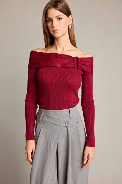 DeFacto Bluză cu mânecă lungă cu detaliu cu cataramă pe umăr G3335AX25AU