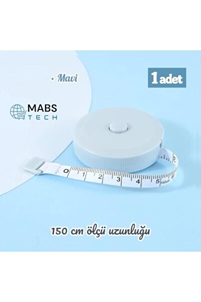 Mabs Tech 1. Quality 150 cm Automatic Plastic Measuring Tape - 1 Piece Pastel...