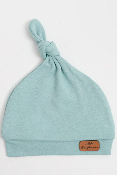 lilico Baby Boy Tie Top Plain Green Hat Newborn