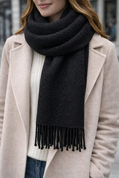 HEDCOLLECTION Kadın Yumuşak Dokulu Kışlık Şal