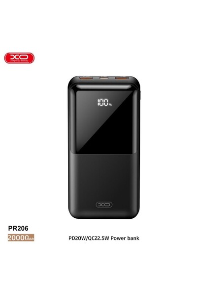 Xo 22.5w Quick Pd Fast Hızlı Usb-c Type-c 3 Çıkışlı 20000 Mah Taşınabilir Şar...