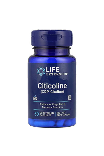 Life Extension Citicoline CDP Cognizin Choline Brain & Cognitive Memory 60 Ve...