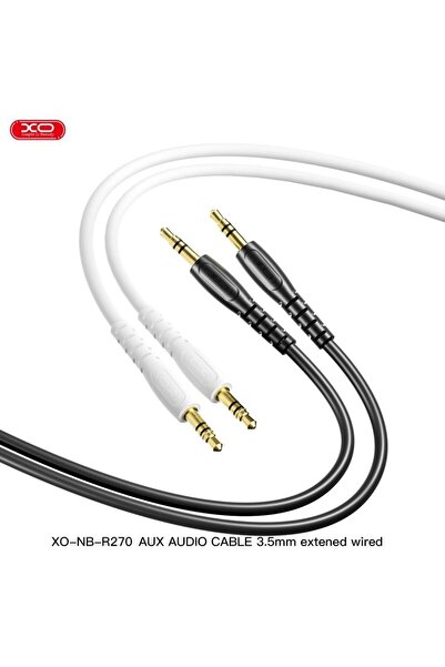 Xo كابل نقل الصوت عالي الدقة NB-R270 بمقبس 3.5 ملم وطول 1 متر باللون الأسود