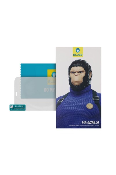 BLUEO واقي شاشة زجاجي شفاف 2.5D متوافق مع iPhone 12 / 12 Pro، 5 قطع