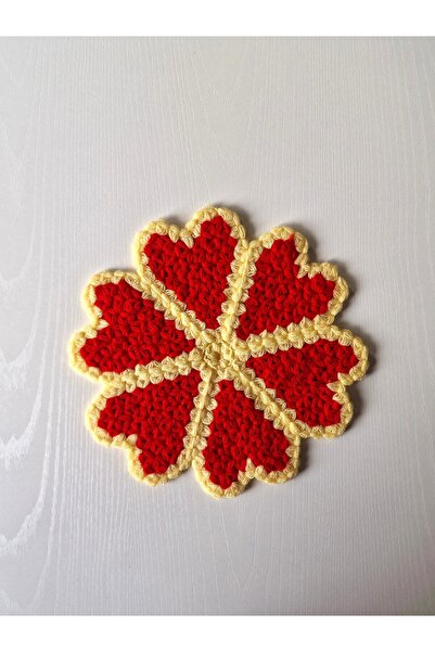 Hobi Kafe Hand Knitted Heart Bath Loofah