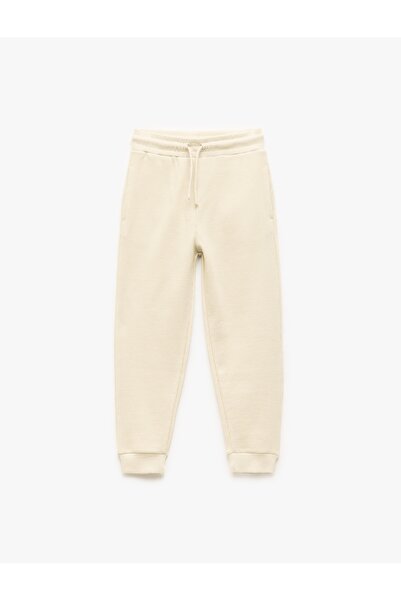 Koton Boy's Tracksuit Bottom 6Wkb40004Tk Ekru