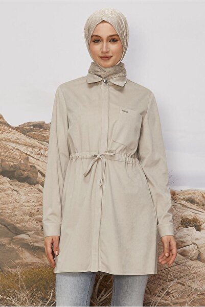 Alvina Velvet Tunic with Waist Tie 46245