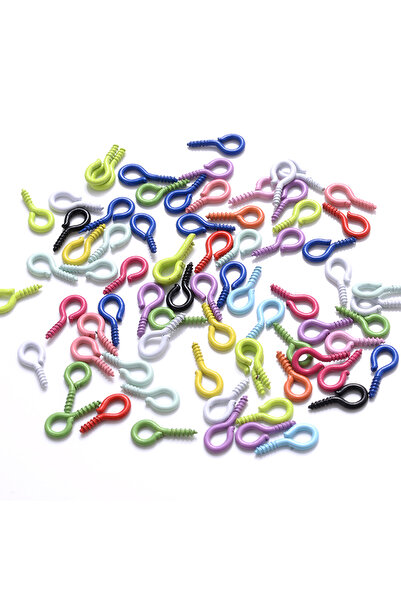 Choice 15 100pcs/Lot 4x8mm Colorful Eyepins For Jewelry Making Findings Eyele...