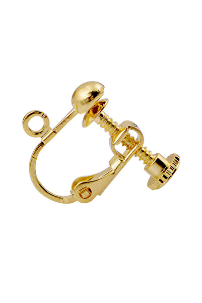 Choice Gold plated 10 Pieces Clip-on Earring Findings Components Screw Back E...