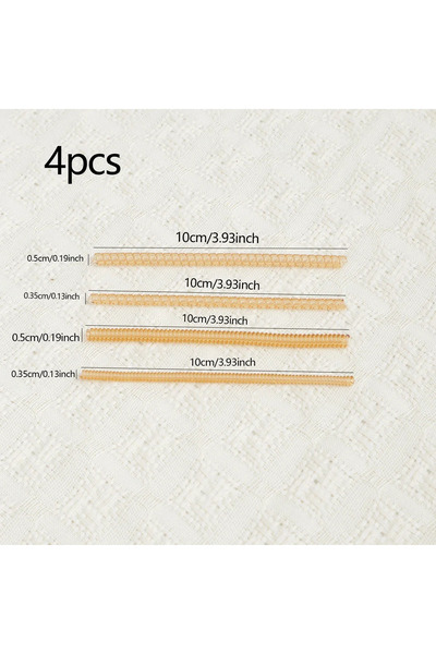 Choice مجموعة ذهبية مكونة من 4 قطع لتعديل مقاس الخواتم غير المرئية، لحماية ال...