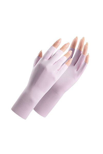 Choice قفازات واقية من أشعة الشمس فوق البنفسجية باللون البنفسجي، تحمي بشرة ال...