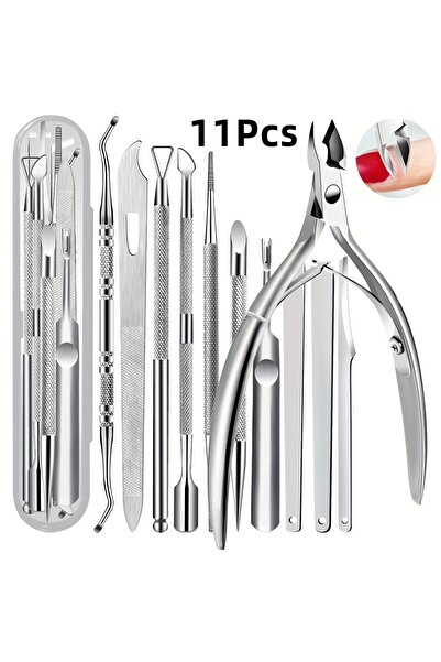 Choice 11pcs 11pcs Stainless Steel Cuticle Scissors - Nail Cuticle Clipper - ...