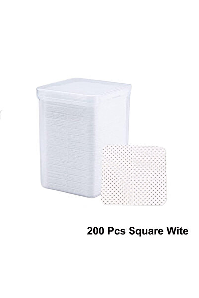 Choice مناديل تنظيف أظافر مربعة بيضاء، 200 قطعة/علبة، خالية من الوبر، مناديل ...