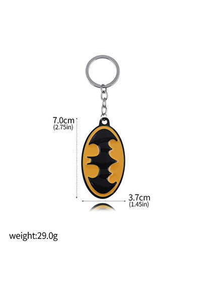 Miniso سلسلة مفاتيح على شكل شخصية الخفاش من فيلم K00087-04، سلسلة مفاتيح للنس...