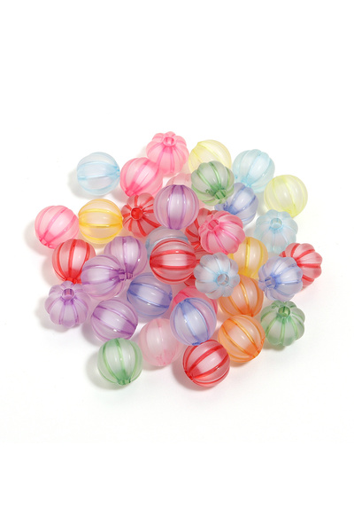 choice2 16 مم - 30 قطعة، 10-100 قطعة خرز أكريليك ملون على شكل يقطينة، 8/10/12...