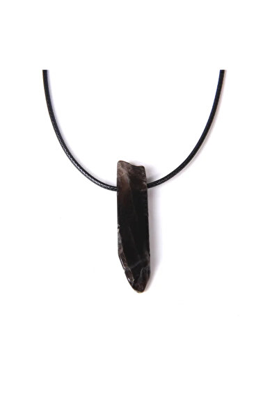 Choice قلادة من العقيق الأسود الخام، حجر طبيعي، كوارتز وردي، سيترين، علاجية، ...