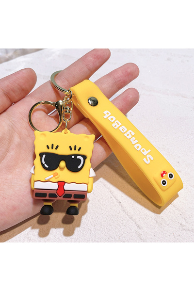 Choice سلسلة مفاتيح أنمي سبونج بوب سكوير بانتس، باتريك ستار، كاواي، مصنوعة من...