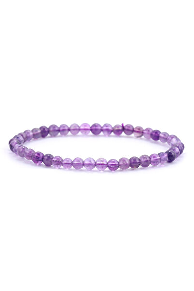 Choice 18-19cm 4mm Amethyst 5A Amethyst Bracelet Made of Real Natural Crystal...