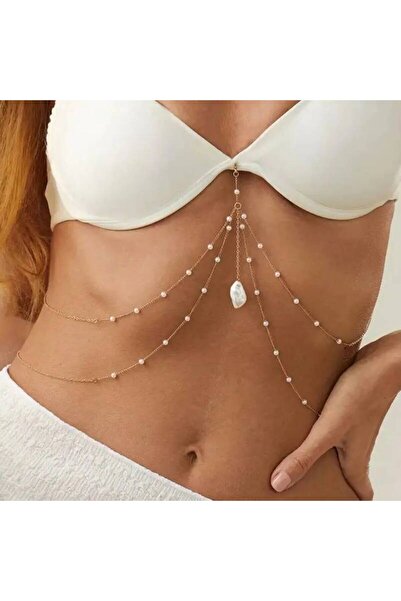 Choice Gold Color 01 Ingemark Boho Multilayer Imitation Pearl Pendant Waist C...