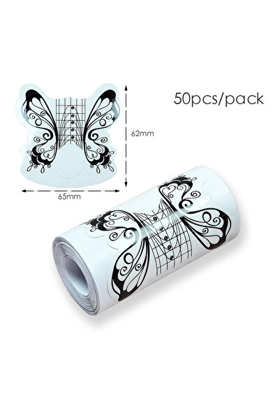 Choice 50pcs tips D 50/100pcs Nail Forms for Extension French Nail Form Tips ...