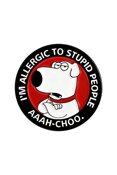 Choice QHXZ5692 دبابيس مينا عليها عبارة "أنا أعاني من حساسية تجاه الأغبياء"، ...