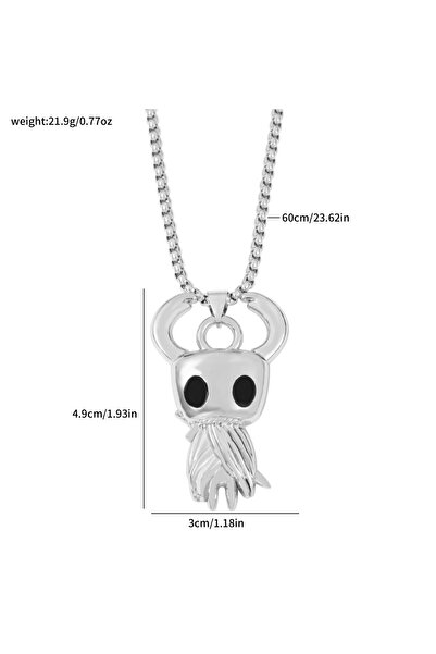 Miniso XL3453 Game Hollow Knight Silksong Bone Nail Necklace The Pale king Fi...