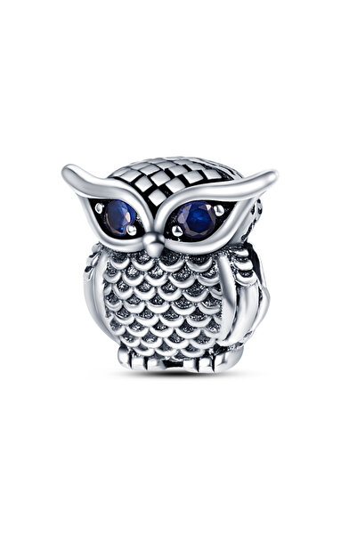 Choice8 PAC1023 925 Sterling Silver Fashion Purple Owl Charms Beads Owl Safet...