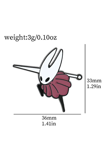 Miniso Cartoon Badge Hollow Knight Enamel Pins Cute Cartoon Metal Brooch Game...