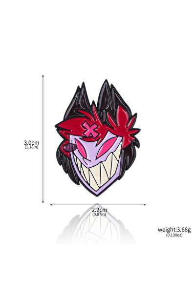 Miniso X00527-02 Fantasy Anime Hazbin Hotel Enamel Pins Custom Movie Inspirat...