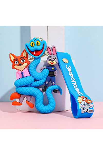 Choice 6 cm KC6423 Zootopia 2 New Character Gary Keychain - Cute Blue Snake P...