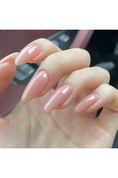 Choice WM132 مجموعة من 24 قطعة من الأظافر الاصطناعية بلون البشرة، طويلة، فرنس...