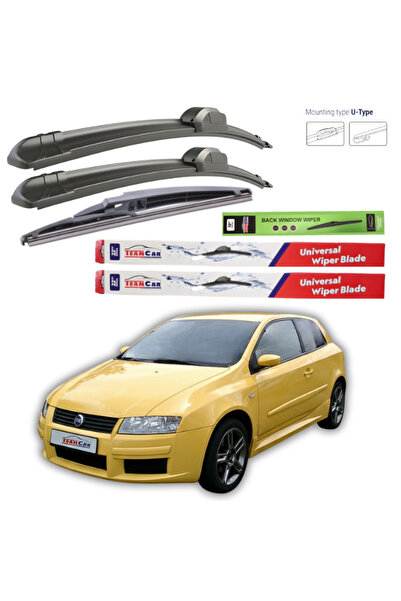 TEAMCAR Wipers Fiat Stilo 3 doors (192) 2001-2005 – Complete Set