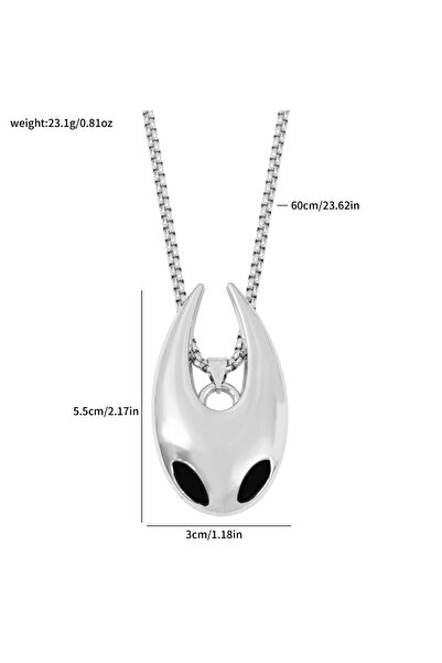 Miniso XL3455 Game Hollow Knight Silksong Bone Nail Necklace The Pale king Fi...