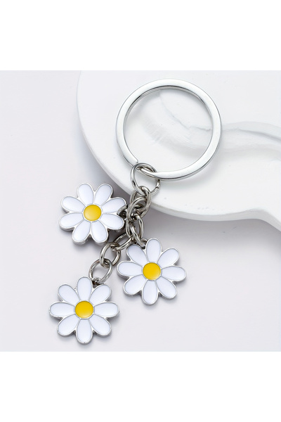 Choice 1pc 1 new Instagram sweet Daisy keychain and fresh floral accessory pe...