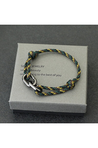 Choice BlackYellowGreen Unique Bohemia Rope Bracelet Men Handmade Braided Bil...
