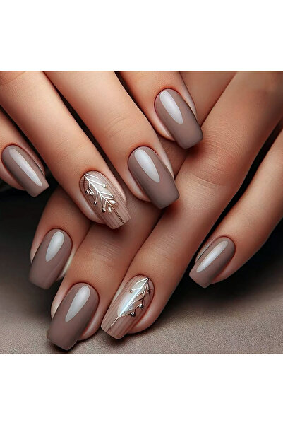 Choice طقم أظافر لاصقة على شكل تابوت الباليه XY-618، 96/24 قطعة، درجات حمراء ...