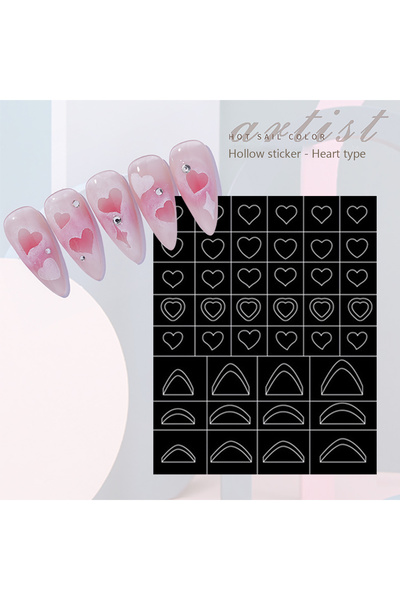Choice H-302 Hollow Out Nail Art Sticker Spray Painting Template Butterfly Lo...