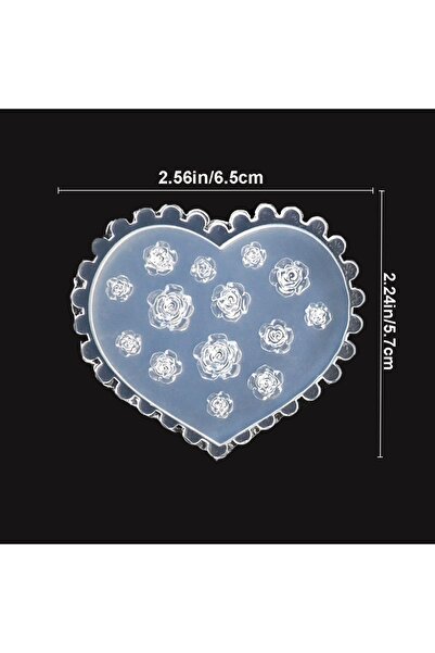 Choice A 3D Flower Nail Molds Silicone Nail Tools Rose Camellia Flower Nail C...