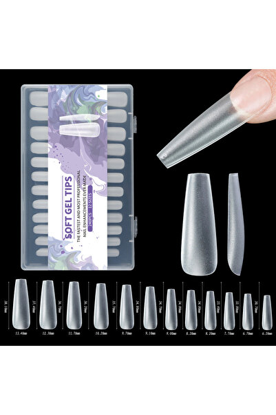 Choice مقص أظافر جل ناعم غير لامع بتغطية كاملة، 240 قطعة، على شكل تابوت، مناس...