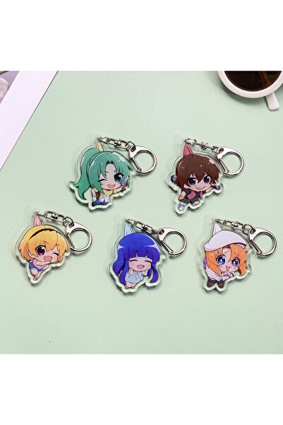 Miniso 5 cm 6 Anime Characters Higurashi When They Cry Acrylic Keychain Acces...