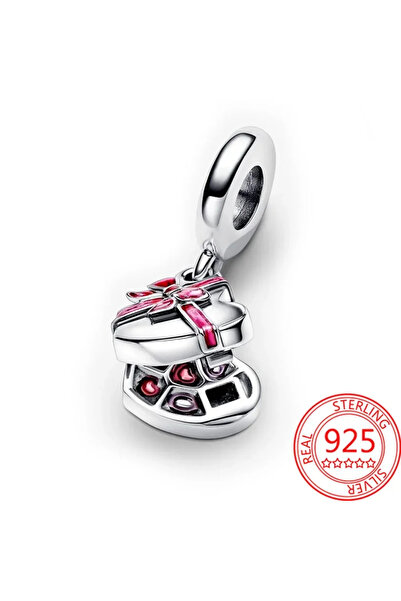 Choice AMC002 تعليقة على شكل قلب، خرز وردي متدلي، قلادة زهرة، مجوهرات يمكنك ص...