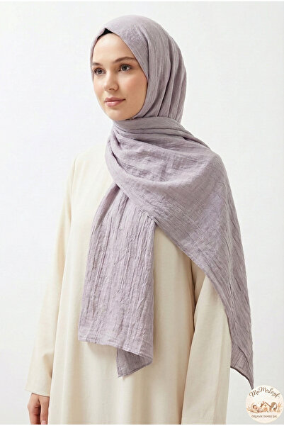 Mumulayf Bambu Kraş Şal Vizon ÜTÜ ISTEMEYEN HAVA ALAN ÖZEL DOKUSU GENİŞ EBATL...